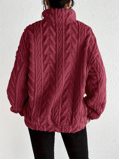 Annette™ - Gestrickter Halb-zip Komfort Pullover