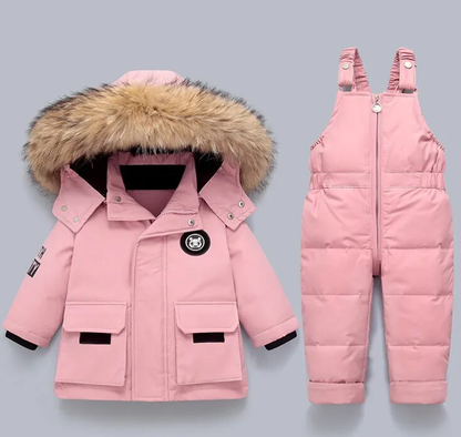 Little Polar Bear™ - Kinder Winterjacke und Overall Set