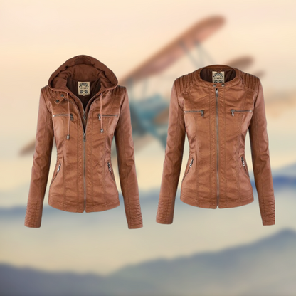 Constanza™ - Stylische Lederjacke