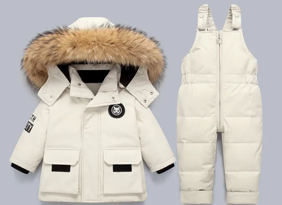 Little Polar Bear™ - Kinder Winterjacke und Overall Set