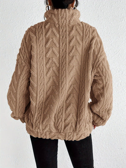 Annette™ - Gestrickter Halb-zip Komfort Pullover