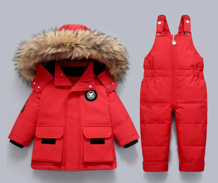 Little Polar Bear™ - Kinder Winterjacke und Overall Set