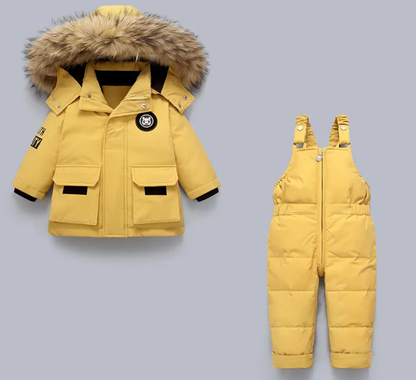 Little Polar Bear™ - Kinder Winterjacke und Overall Set