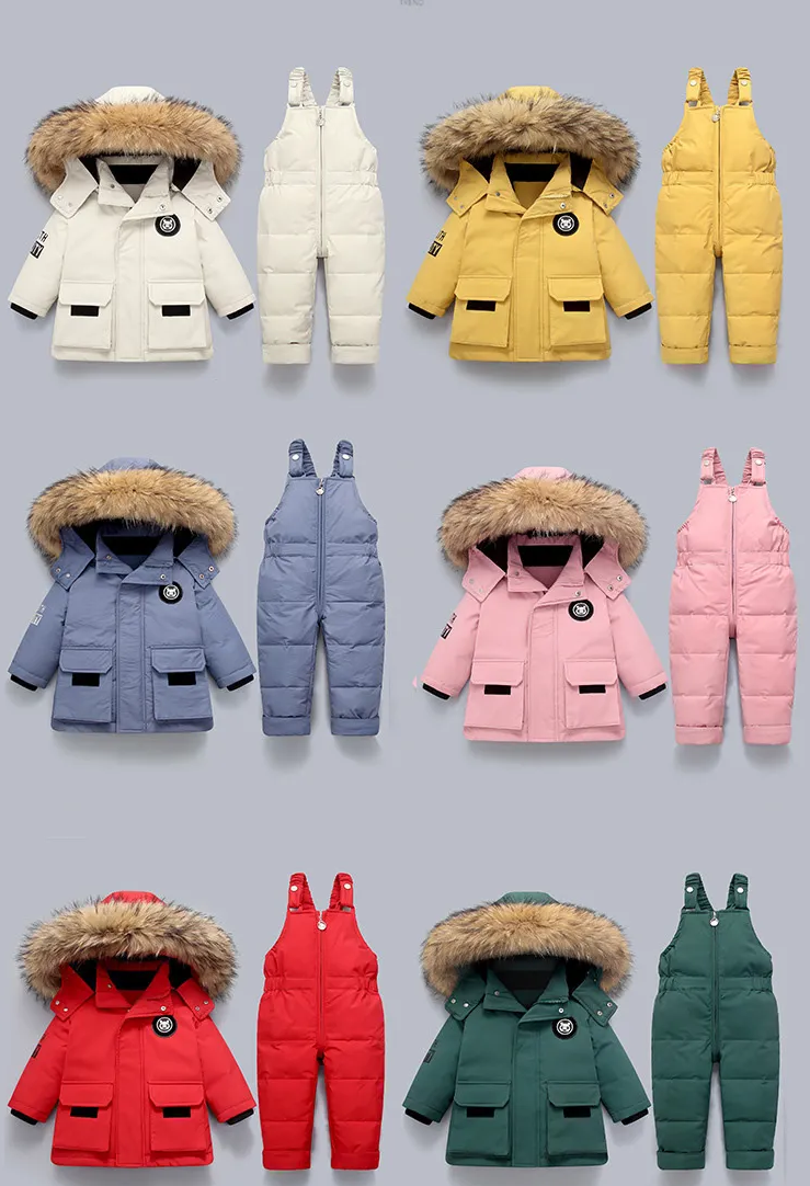 Little Polar Bear™ - Kinder Winterjacke und Overall Set