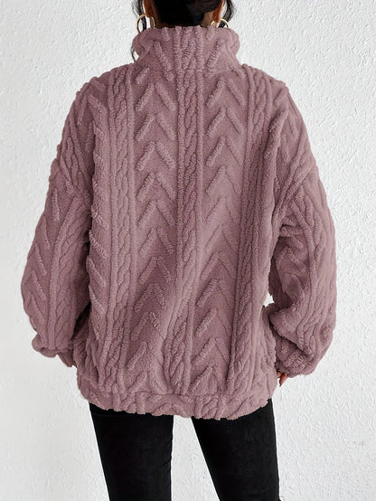 Annette™ - Gestrickter Halb-zip Komfort Pullover