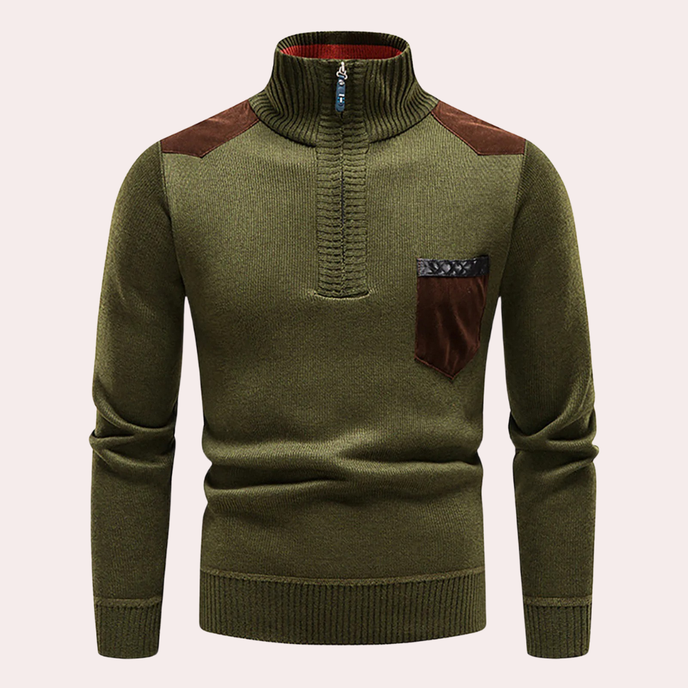 Klaus™ - Zeitlose Eleganz Halbreißverschluss-Pullover für Herren