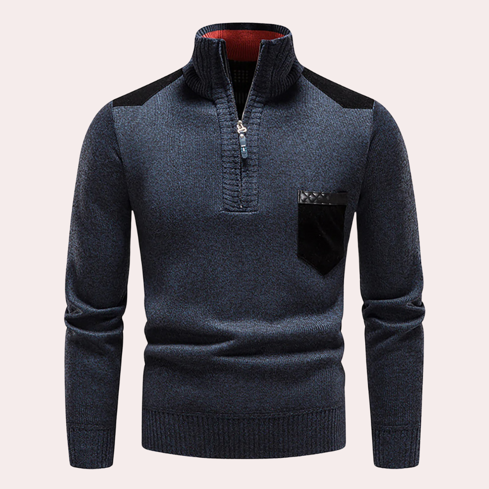 Klaus™ - Zeitlose Eleganz Halbreißverschluss-Pullover für Herren