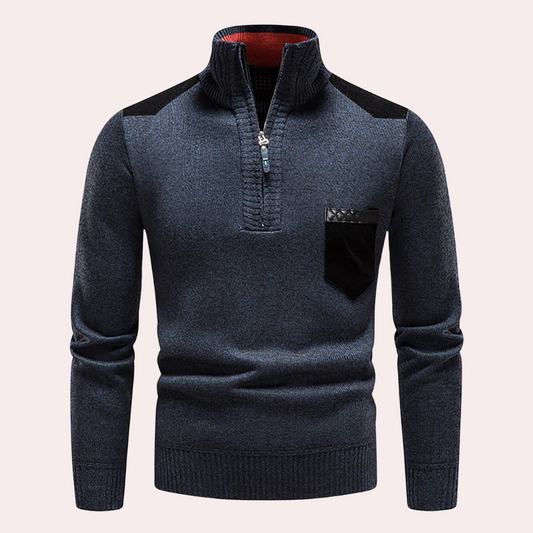 Klaus™ - Zeitlose Eleganz Halbreißverschluss-Pullover für Herren