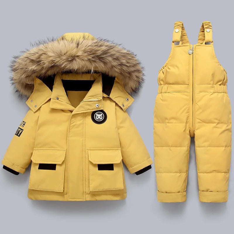 Little Polar Bear™ - Kinder Winterjacke und Overall Set