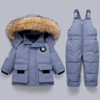 Little Polar Bear™ - Kinder Winterjacke und Overall Set