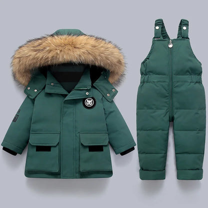 Little Polar Bear™ - Kinder Winterjacke und Overall Set