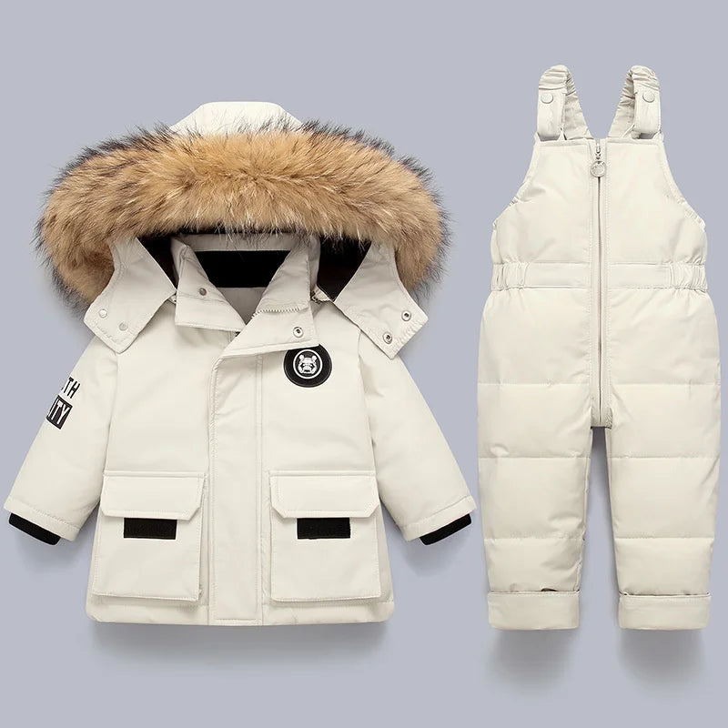 Little Polar Bear™ - Kinder Winterjacke und Overall Set