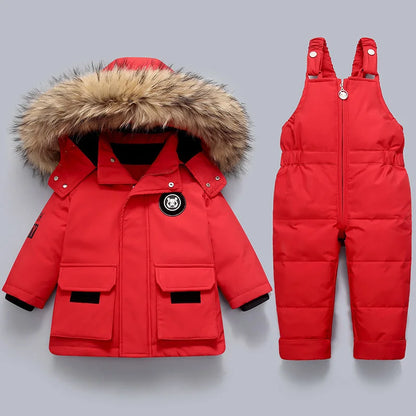 Little Polar Bear™ - Kinder Winterjacke und Overall Set