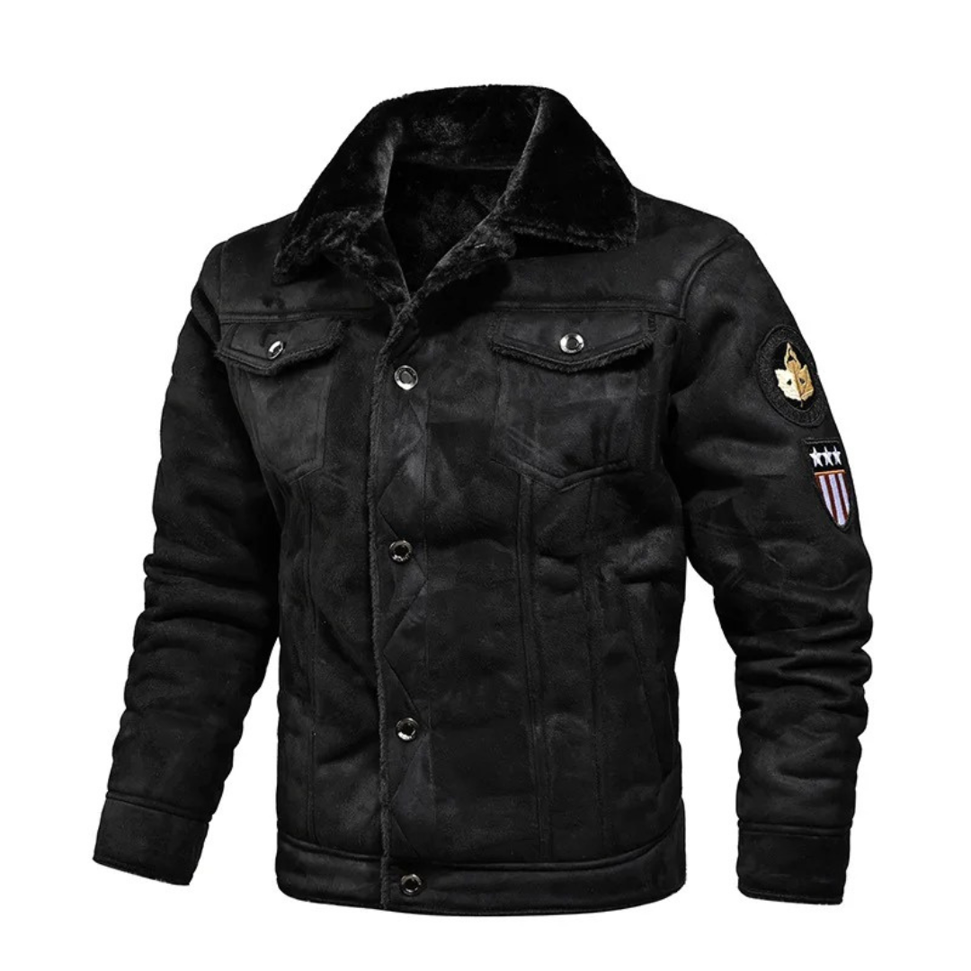 Bernhard™ - Robuste Warme Lederjacke