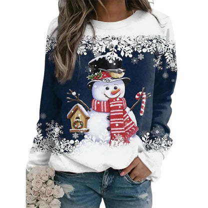 Elise™ - Schneemann Weihnachts-Pullover