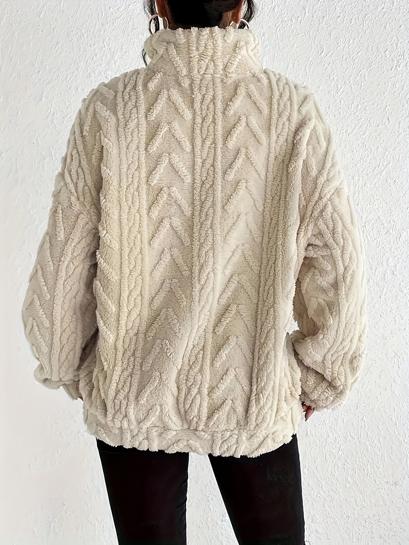 Annette™ - Gestrickter Halb-zip Komfort Pullover