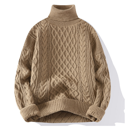 Harald™ - Vintage Gedrehter Rollkragenpullover