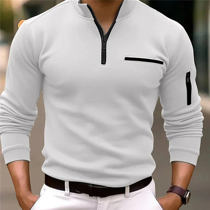 Markus™ - Elegantes Langarm Polo-Shirt